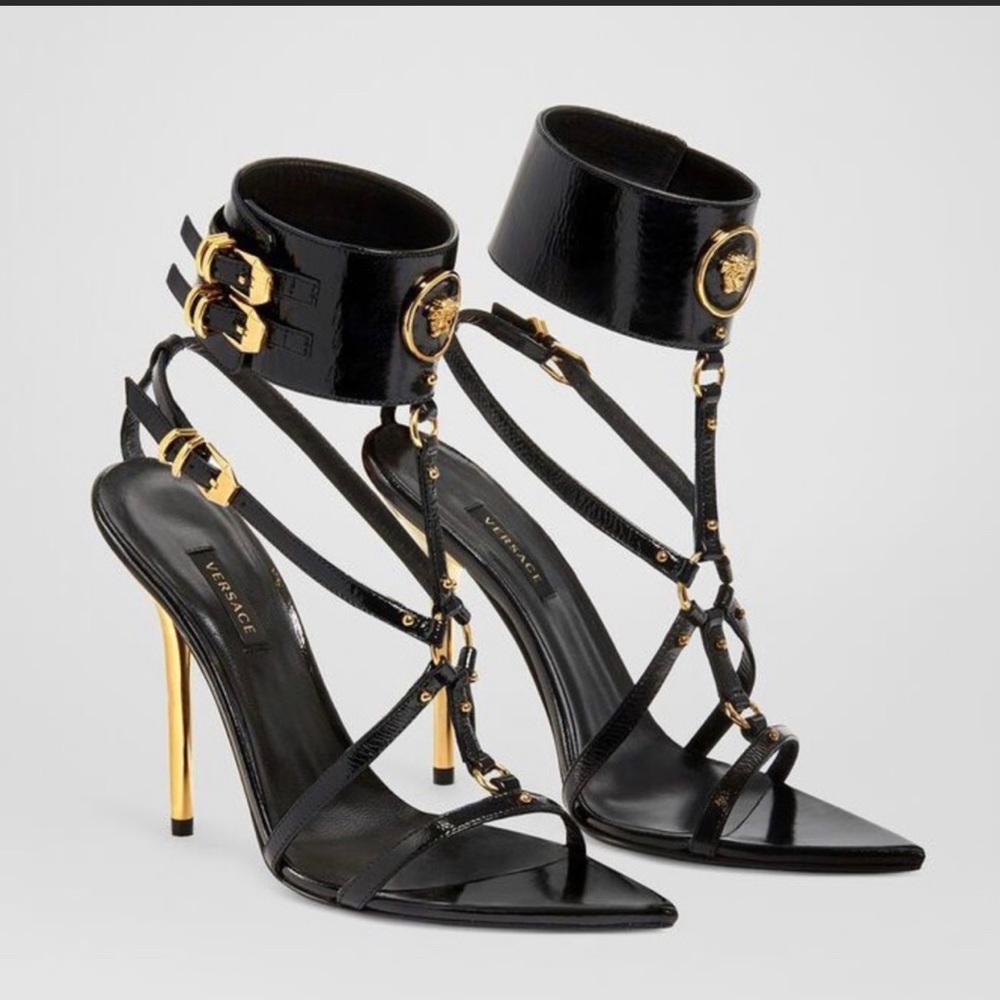 Versace Irina caged Medusa Sandals